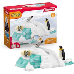 DIVERSION FAMILIAR DE PINGUINOS  Schleich Wild Life Artic 42661